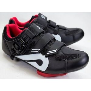Peloton Original Cycling Shoes Womens Size 39 US 8 Black Red Home Bicycle Riding